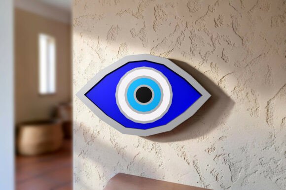 Evil Eye Charm - 3d Papercraft