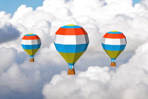 Hot Air Baloon - 3d Papercraft