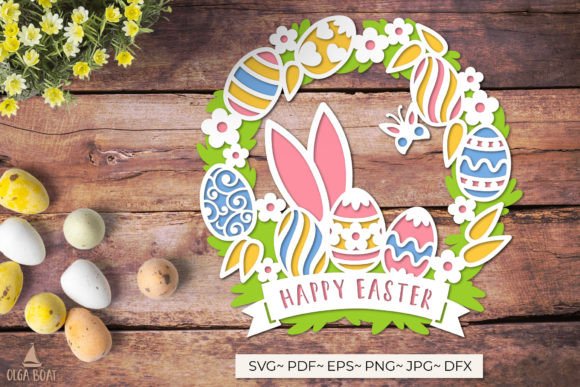 Transforming Digital Files into Stunning 3D Easter Decor: A Guide to the Layered Wreath Cut File