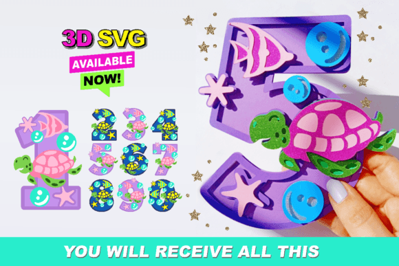Unleash Your Creativity with Baby Turtle Numbers 3D SVG: The Ultimate Guide to Digital Crafting