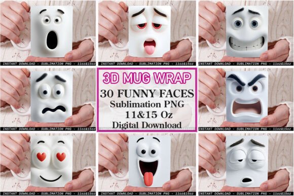 Unlocking Creativity: The Ultimate Guide to Using Funny Expression Faces 3D Mug Wraps for Custom Gifts